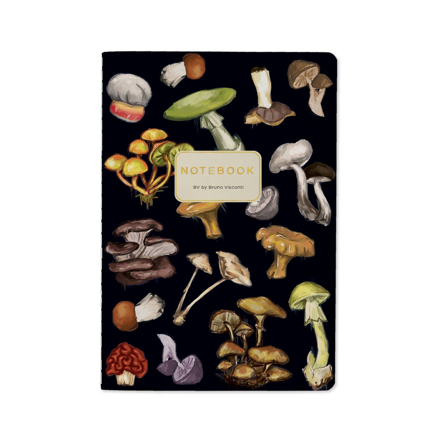 Bruno Visconti- Mushrooms on Black