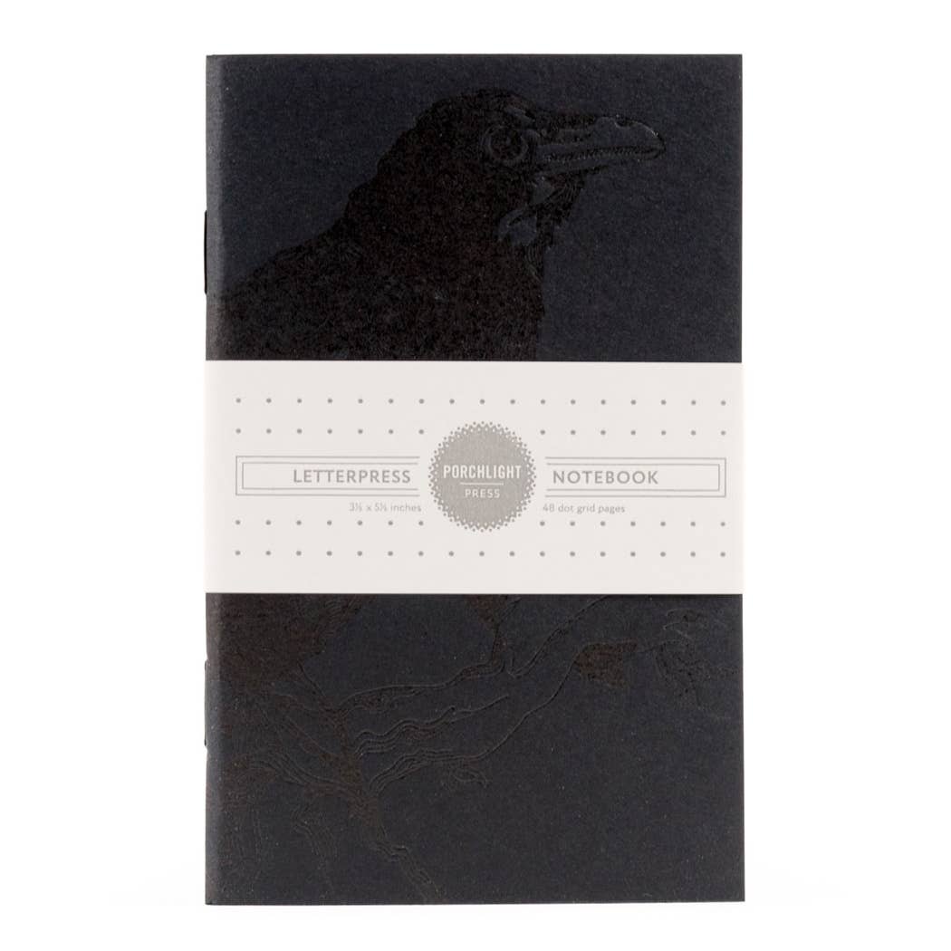 Mono Raven Pocket Notebook: Plain Pages