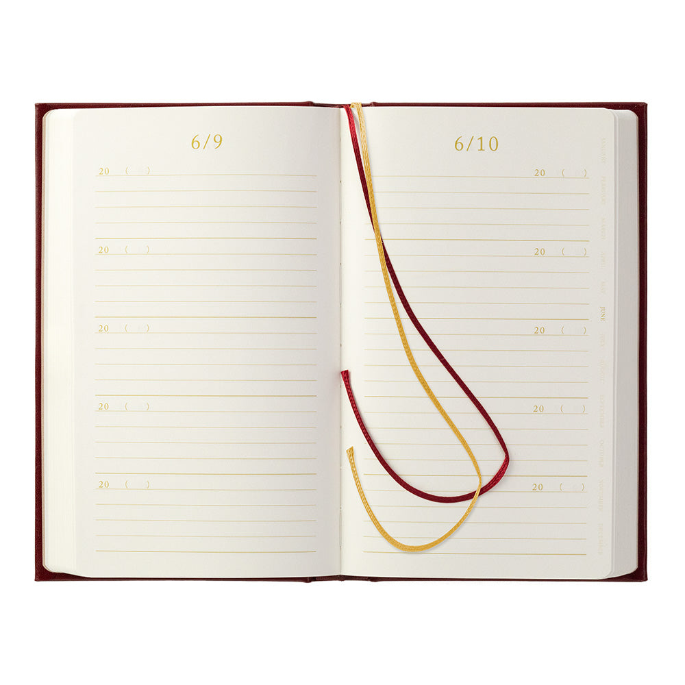 5-Year Diary Recycled Leather Red