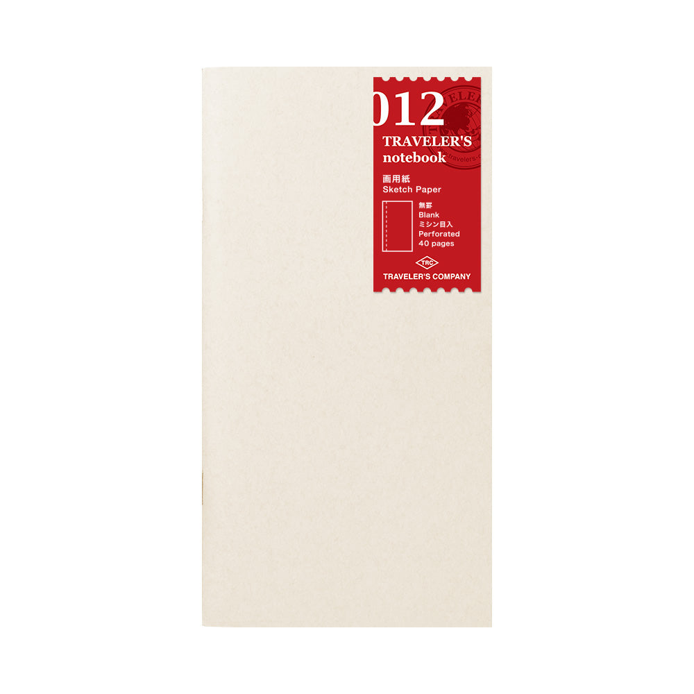 Traveler's Notebook 012 Sketch Paper Refill- Regular