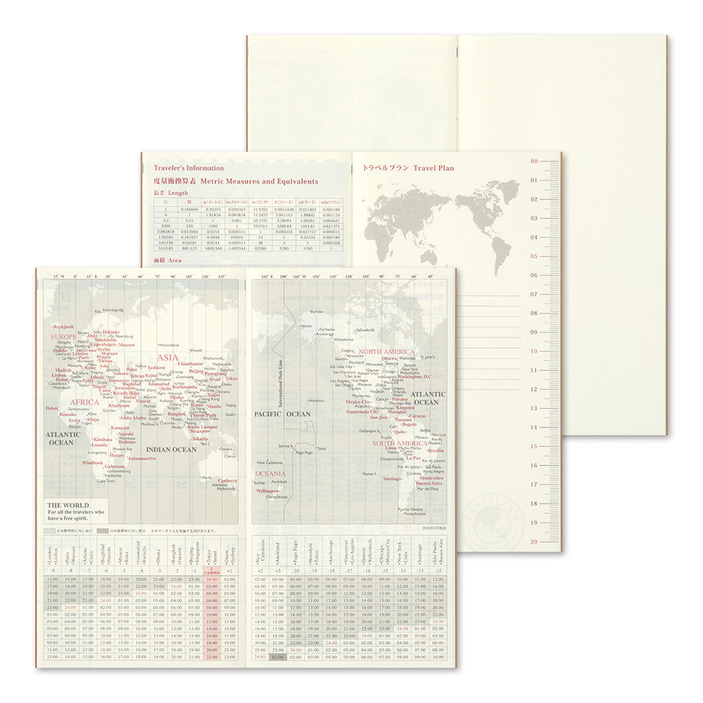 Traveler's Notebook 2024 Monthly Refill- Regular