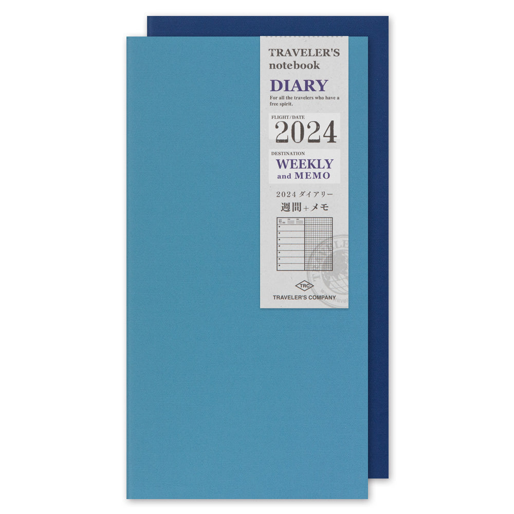 Traveler's Notebook 2024 Weekly with Memo Refill- Regular