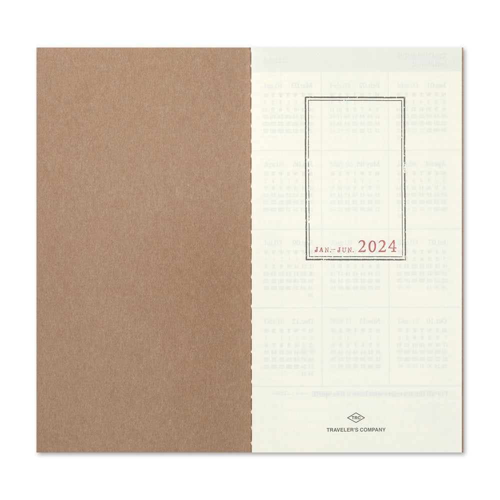 Traveler's Notebook 2024 Weekly with Memo Refill- Regular
