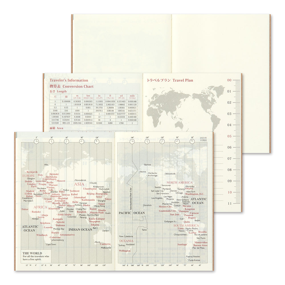 Traveler's Notebook 2024 Monthly Refill- Passport