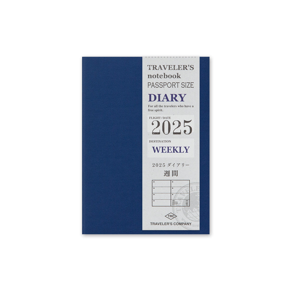 TRAVELER’S notebook Diary Passport 2025 Weekly Second Half