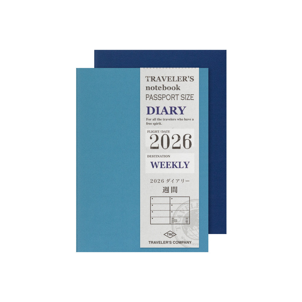 TRAVELER'S notebook Passport Size Refill 2026 Weekly – Toronto Pen