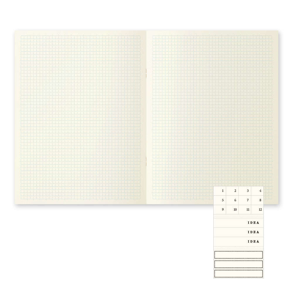 Midori A4 Notebook Light 3 Pack - Grid