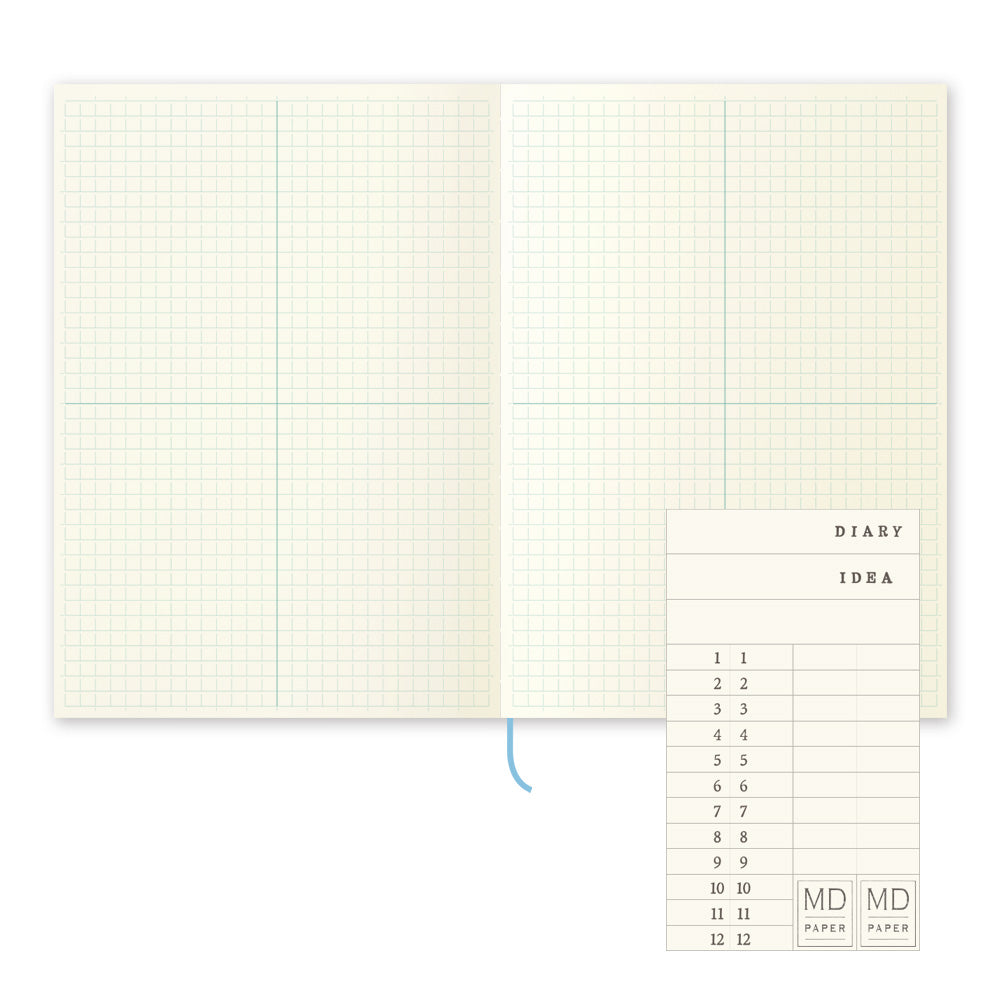 Midori A5 Journal Notebook - Grid Block