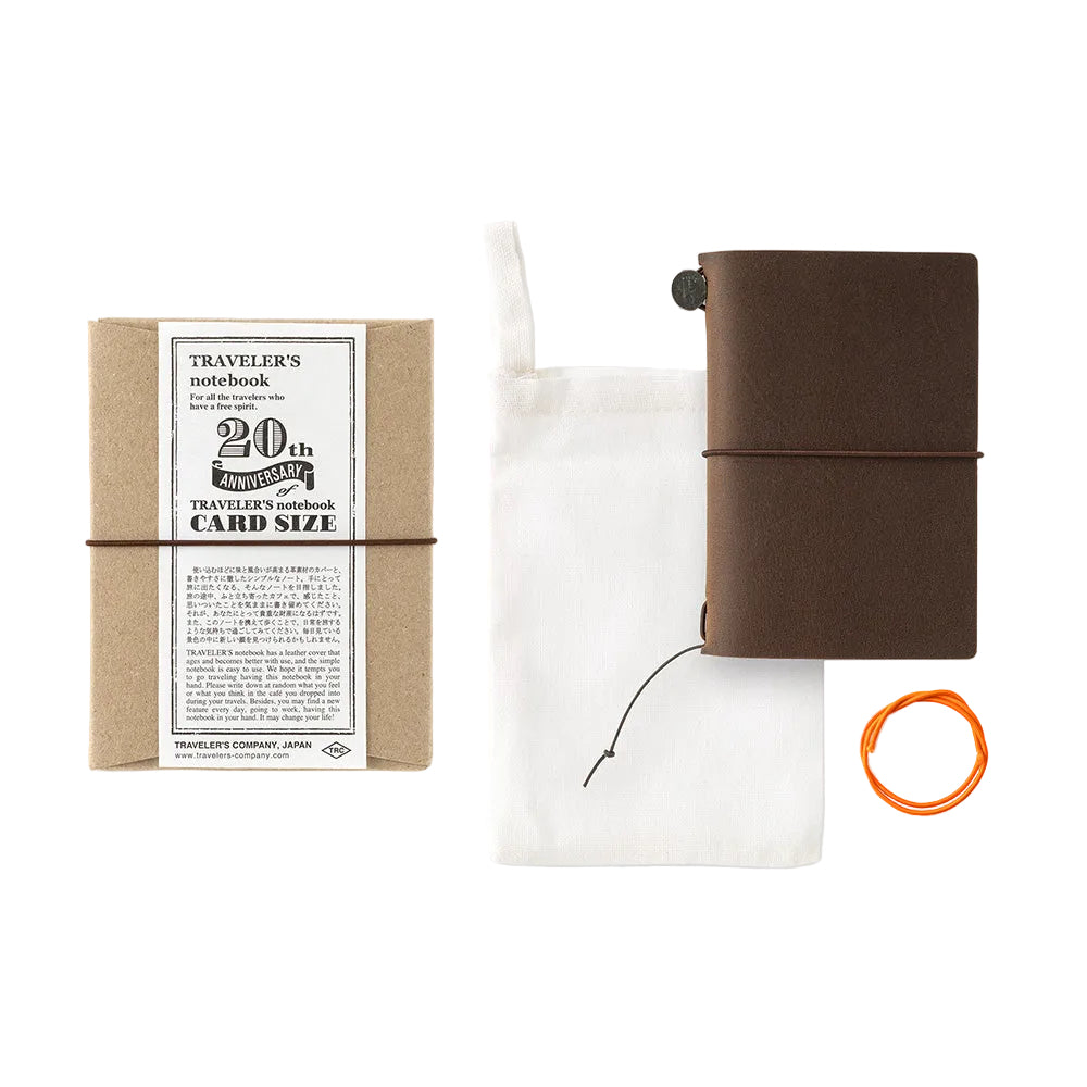 PRE- ORDER**TRAVELER'S notebook 20th Anniversary Card Size Set