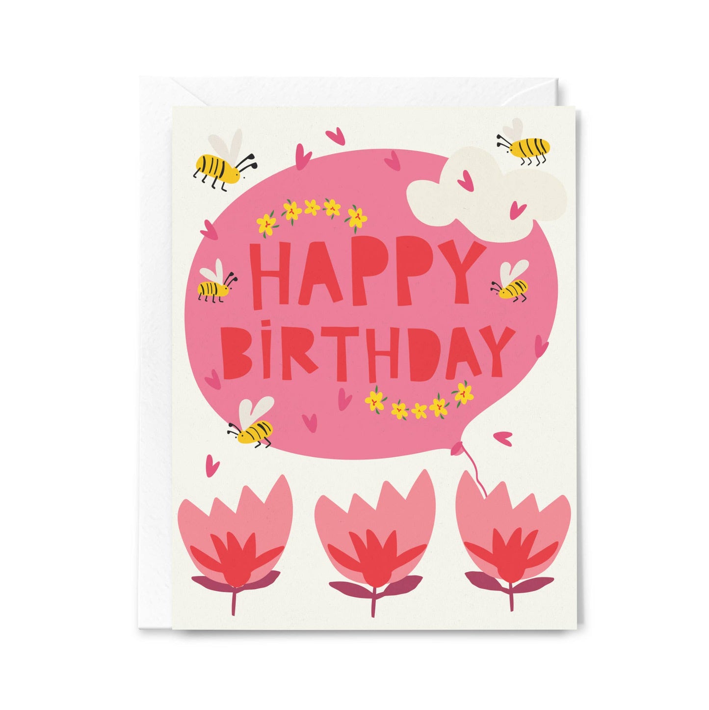 Happy Birthday Big Balloon Greeting Card for Kids