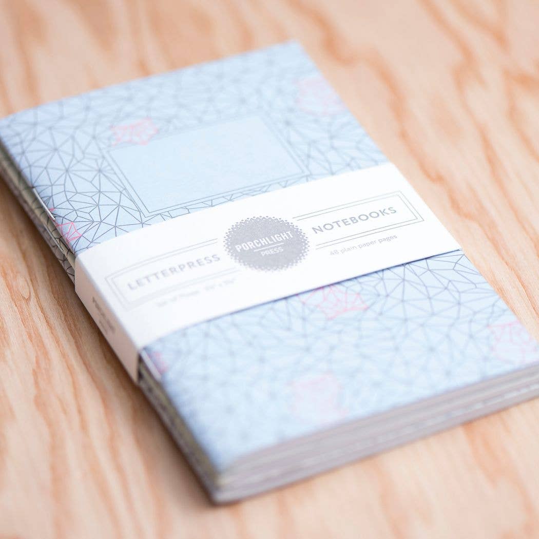 Set of 3 Origami Pocket Notebooks