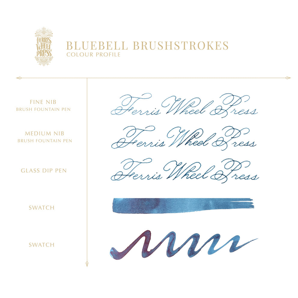 Ferris Wheel Press Ink - Bluebell Brushstroke