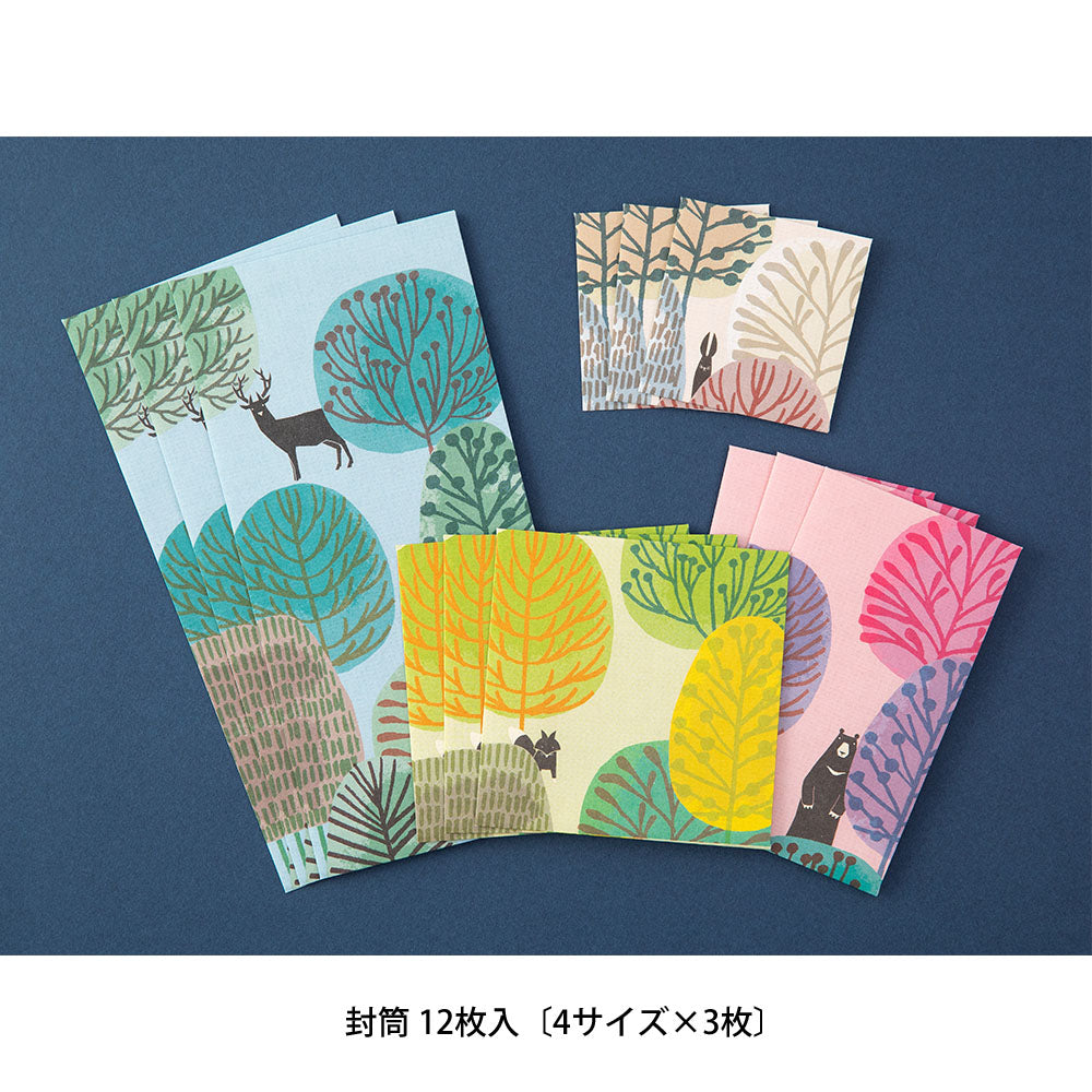 Envelope Multipack Forest animals