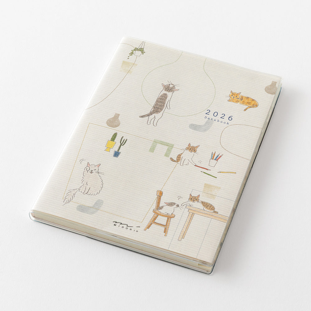 Midori Pocket Diary <A6> Cat 2026