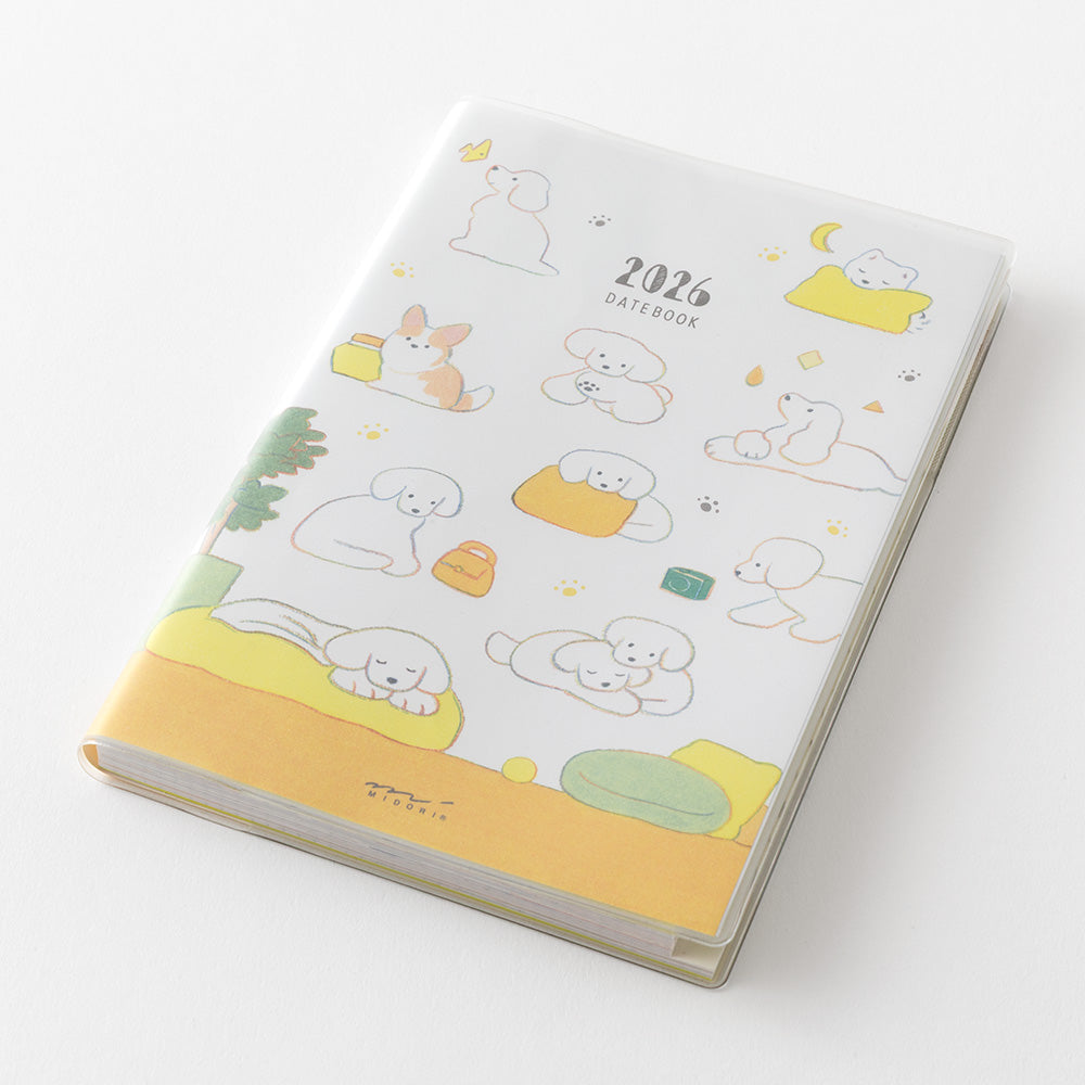 Midori Pocket Diary <B6> Dog 2026