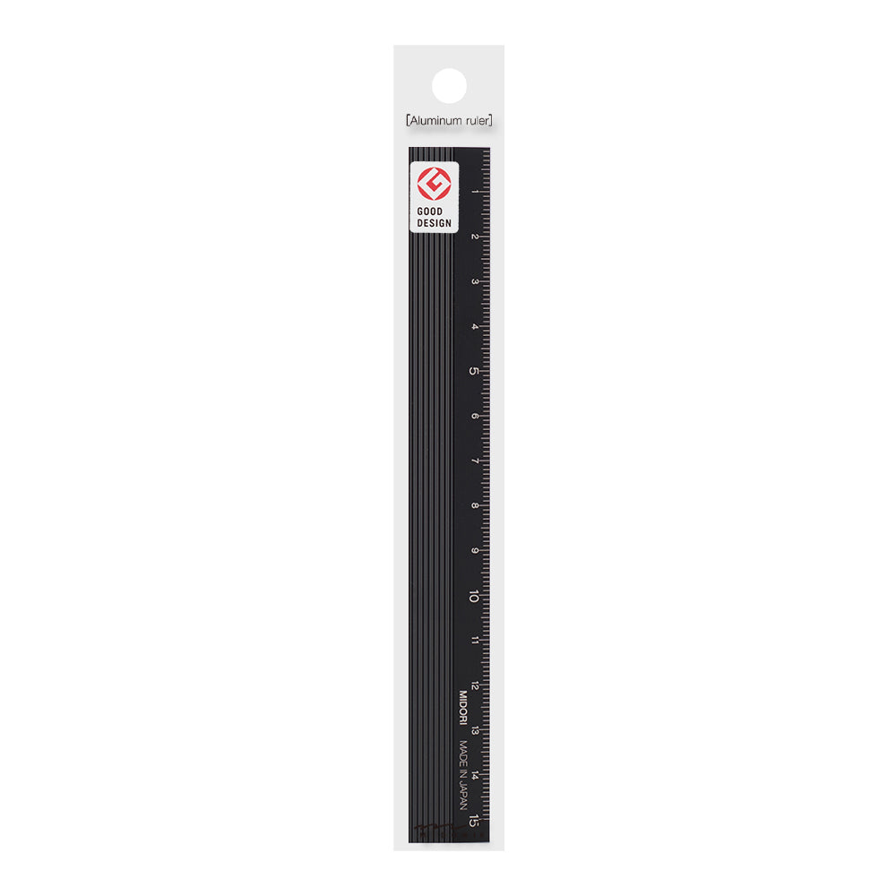 Aluminum Ruler Black