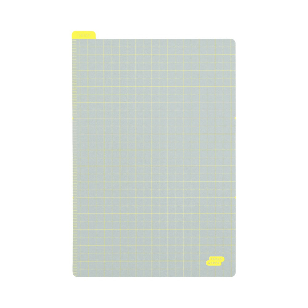 Hobonichi Accessories Pencil Board for A6 Size (Ice Gray x Yellow)