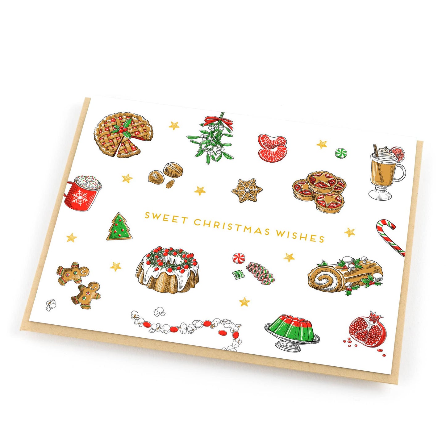 Sweet Treats Wishes Holiday Card: Single Card