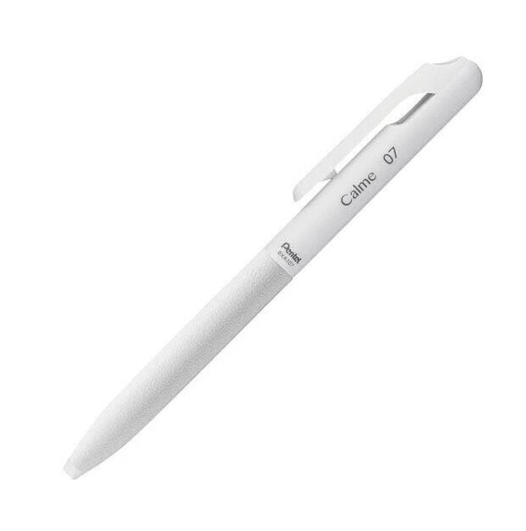 Pentel Gel Pen Oil-based Ballpoint Pen Calme 0.7mm Grayish white (black ink)