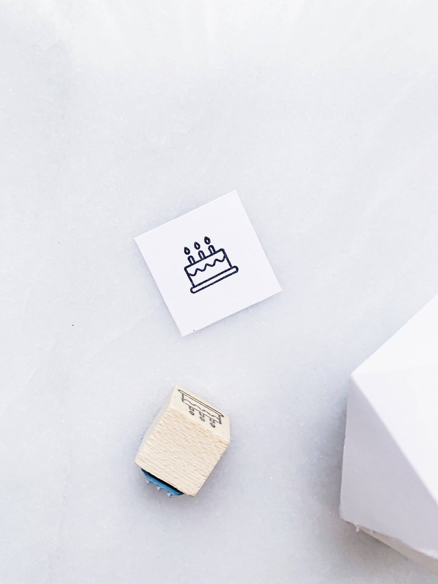 Birthday Rubber Stamp • Small Birthday Cake Stamp