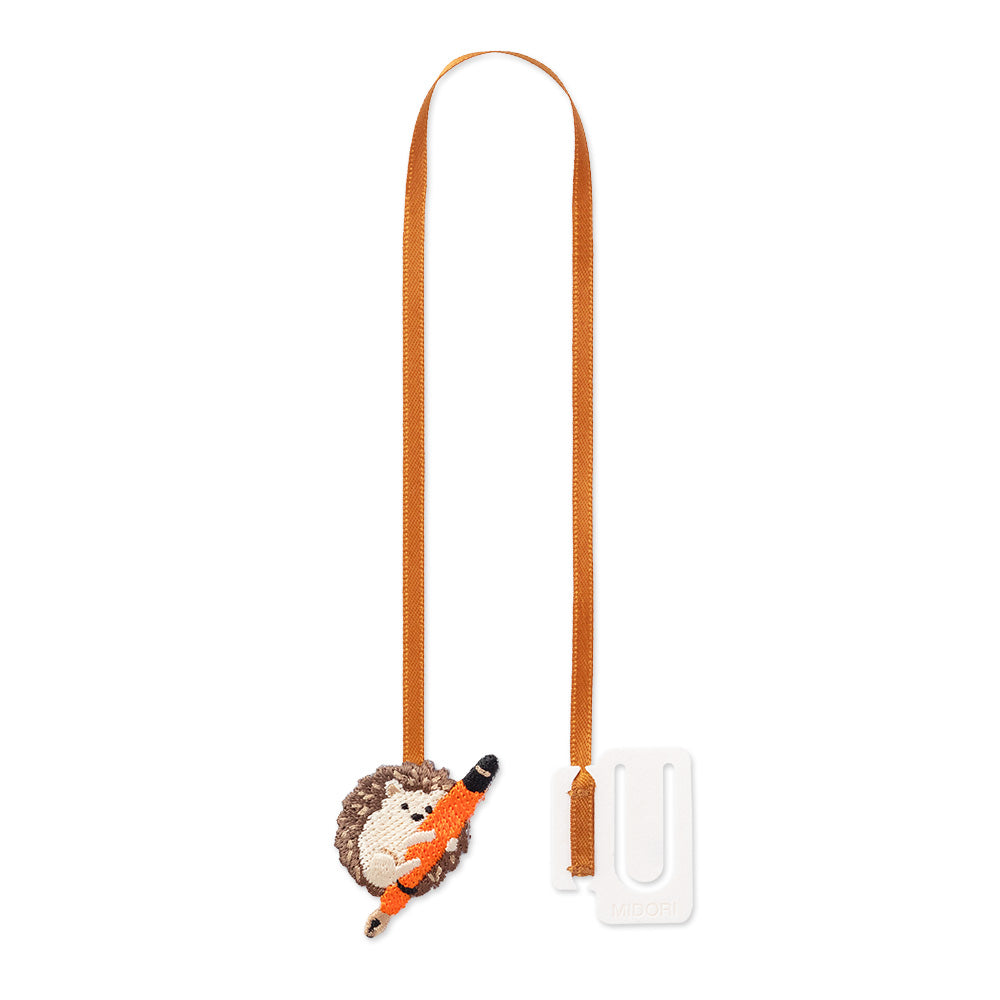 Midori Bookmarker Embroidery Hedgehog