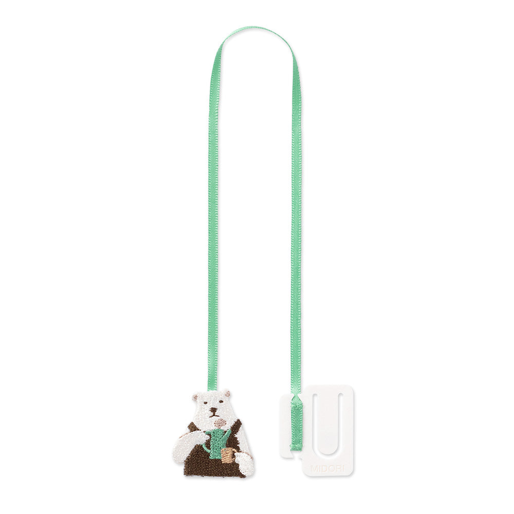 Midori Bookmarker Embroidery Polar bear