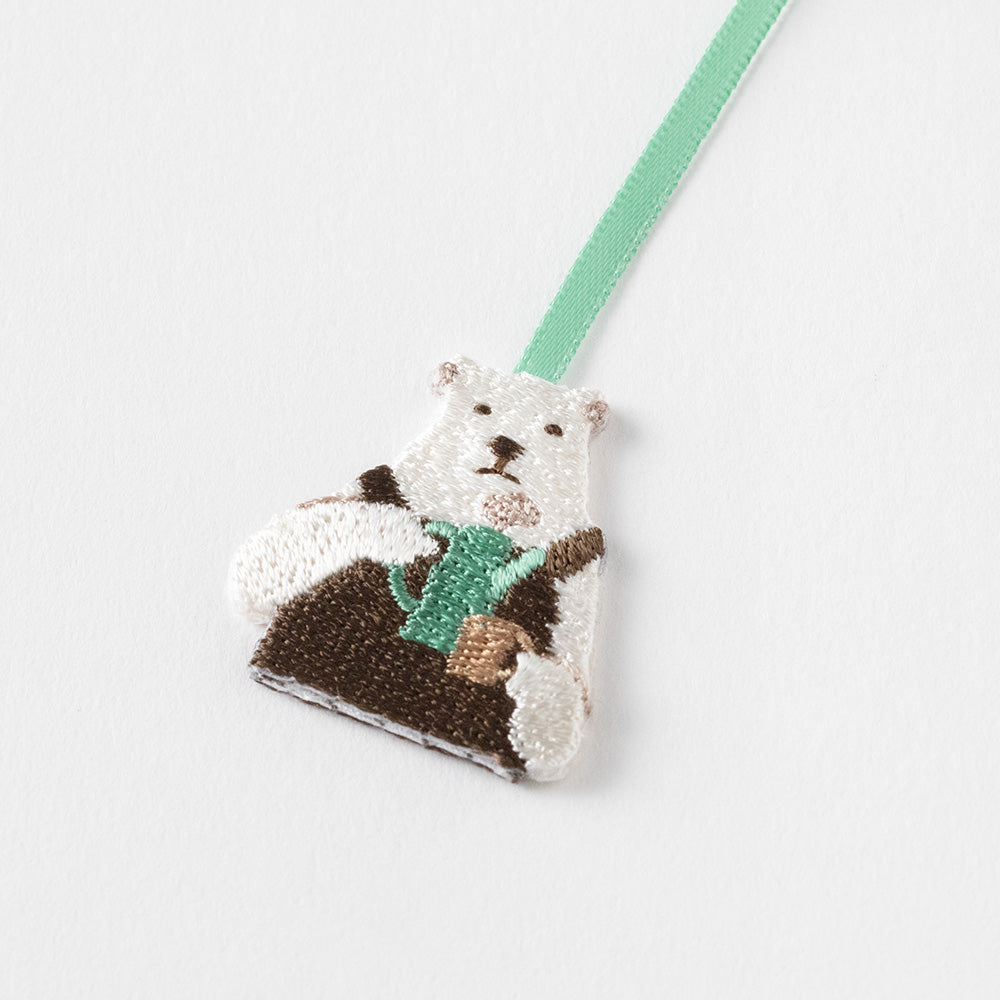 Midori Bookmarker Embroidery Polar bear
