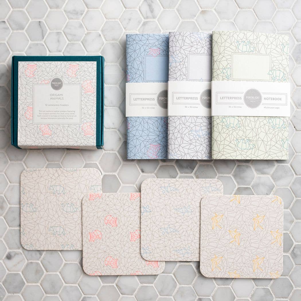 Set of 3 Origami Pocket Notebooks