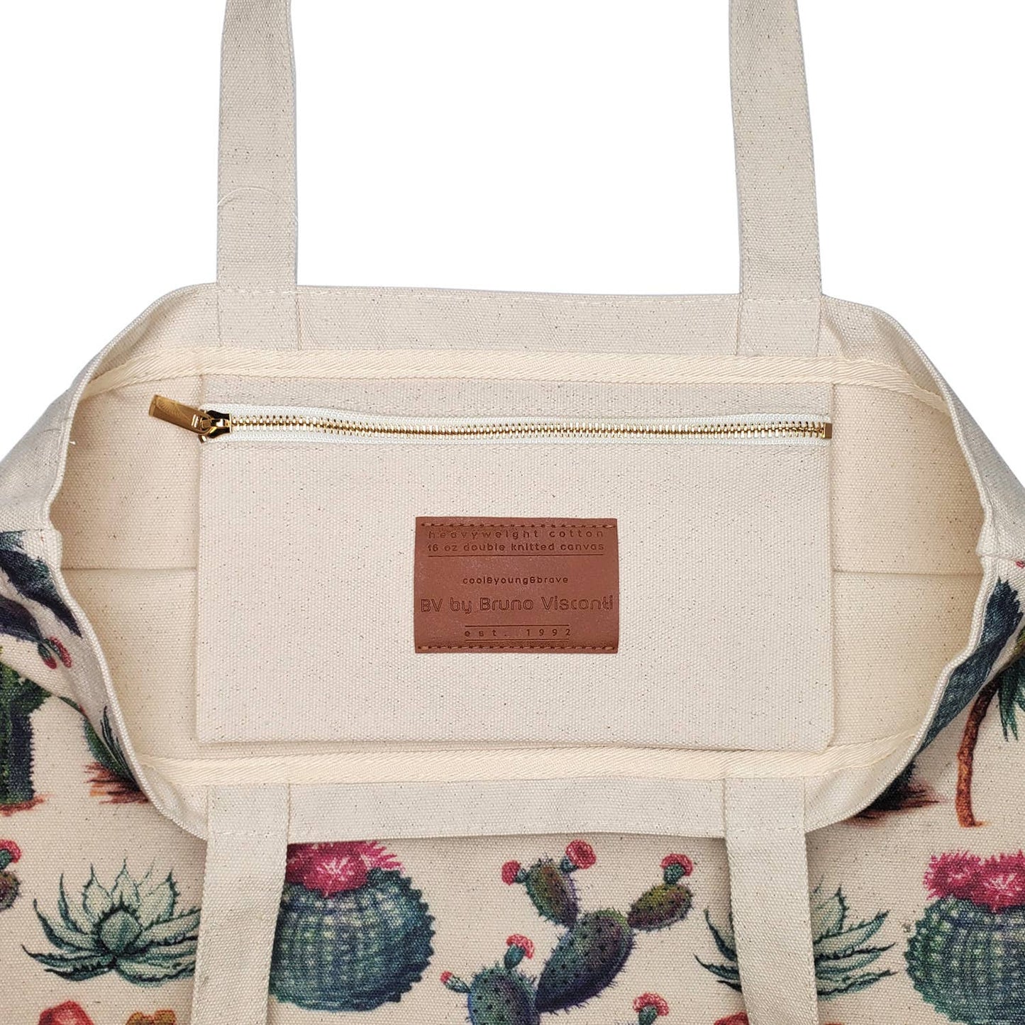 Tote Bag Canvas -Green Cactus