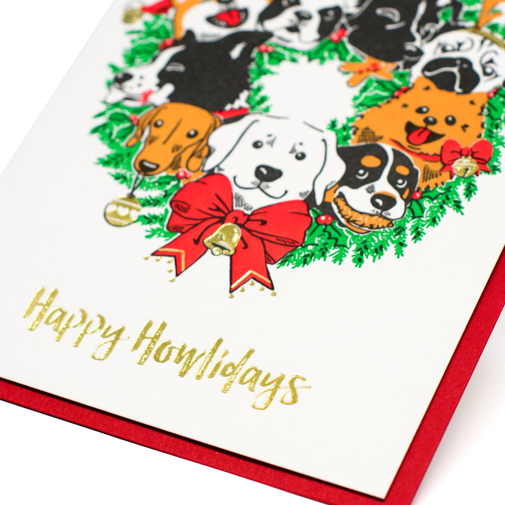 Happy Howlidays Dog Card: Box Set of 6 Cards