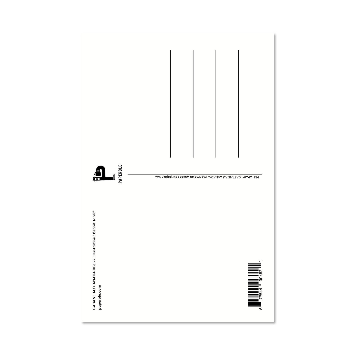 CABANE AU CANADA — Postcard