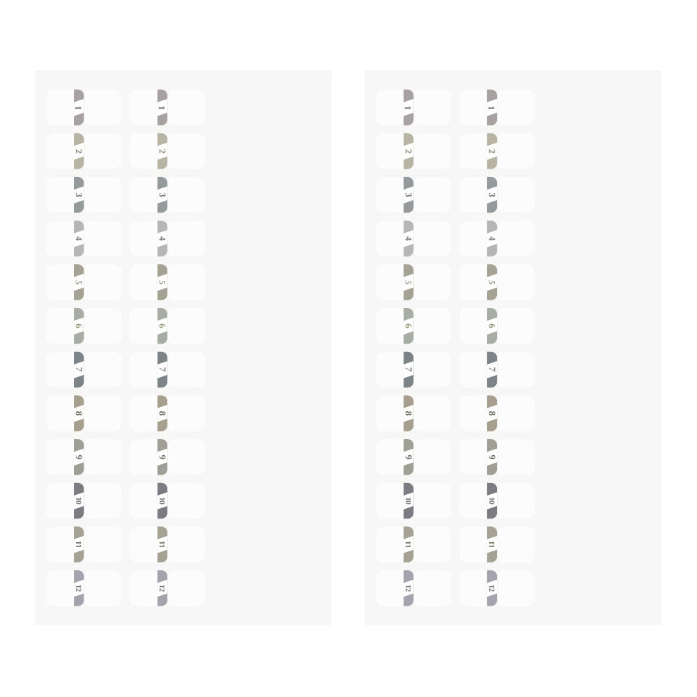 Index Label <S> Chiratto Numbers Gray