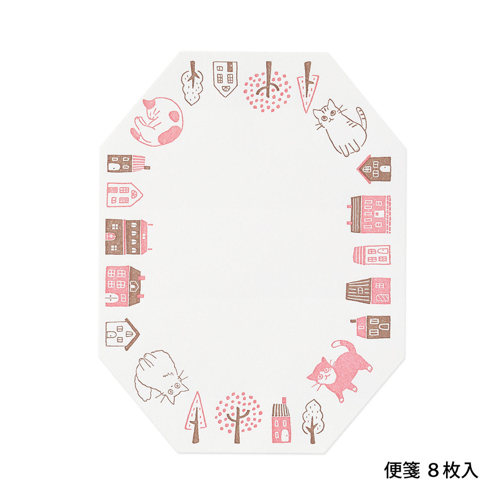 Letter Set 493 Letterpress Die-cut Cat