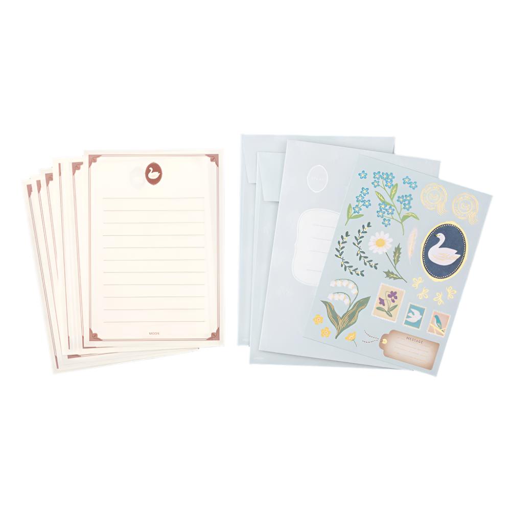 Midori Collage Letter Set- Bird