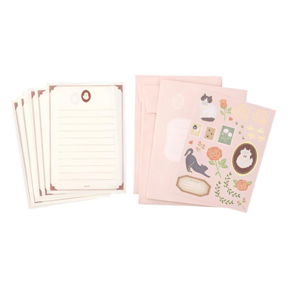 Midori Collage Letter Set- Cat