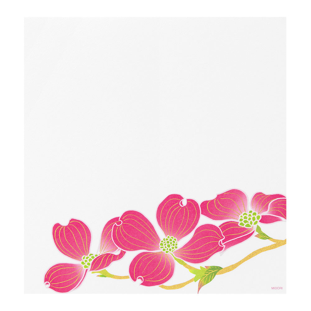 Letter Pad 089 Silk-printing Flowering Dogwood