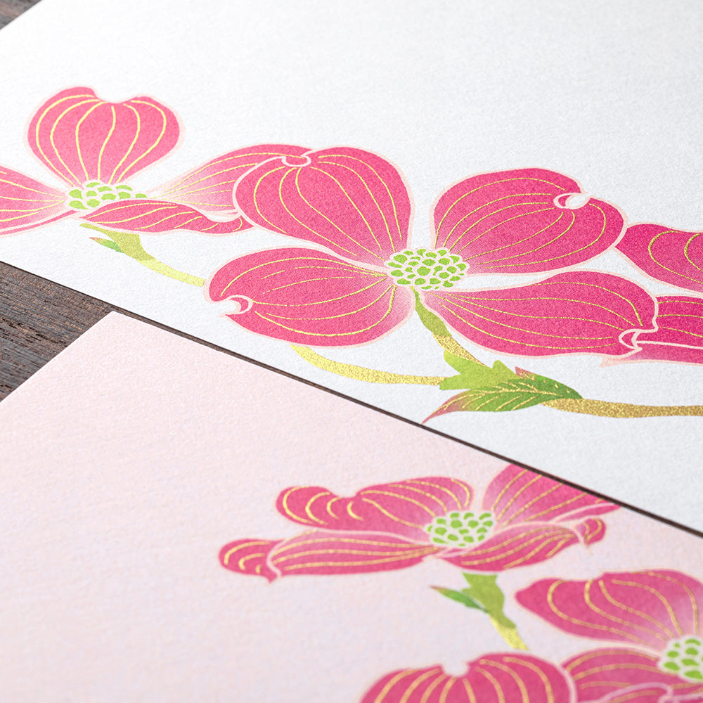 Letter Pad 089 Silk-printing Flowering Dogwood