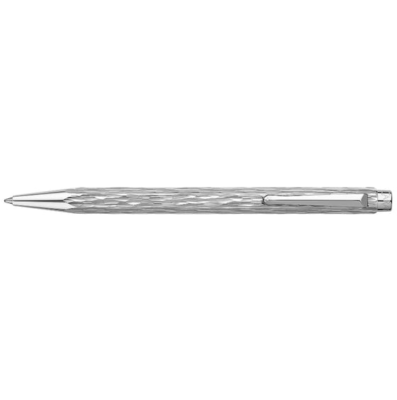 Caran d'Ache ECRIDOR™ VENETIAN Platinum Set Ballpoint Pen & Leather Case Special Edition