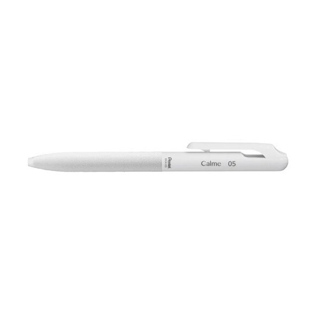 Pentel Gel Pen Oil-based Ballpoint Pen Calme 0.5mm grayish white (black ink)