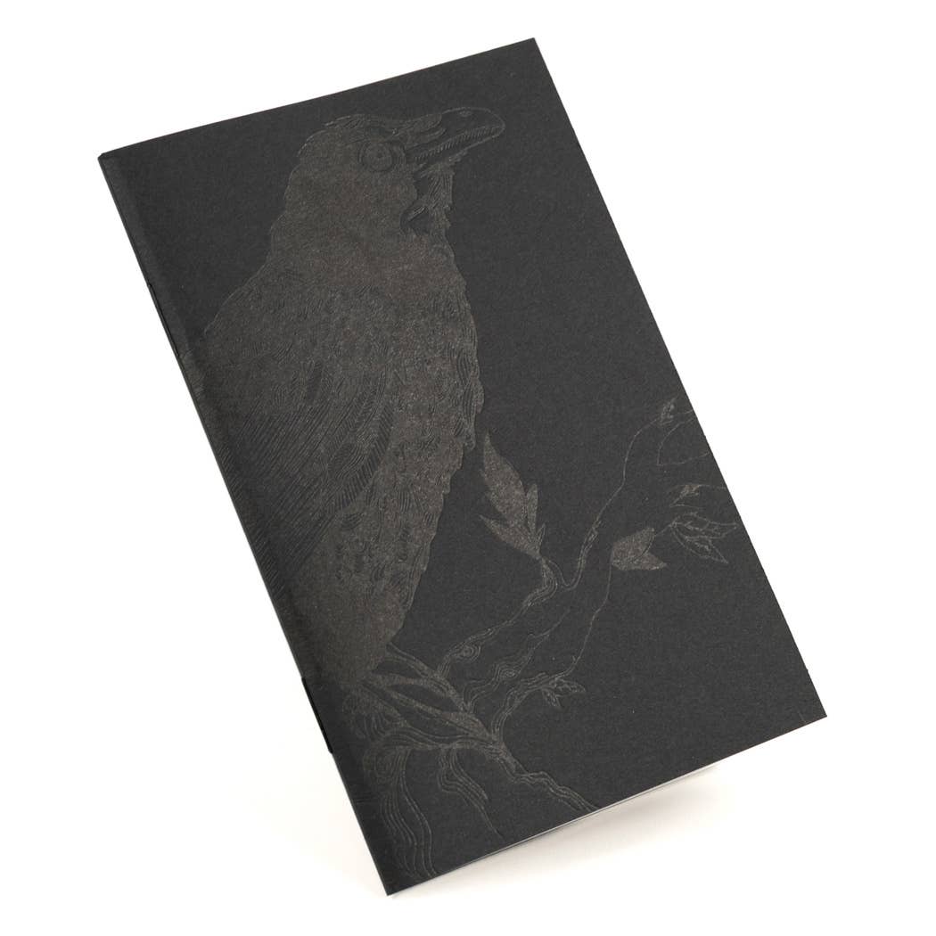 Mono Raven Pocket Notebook: Plain Pages