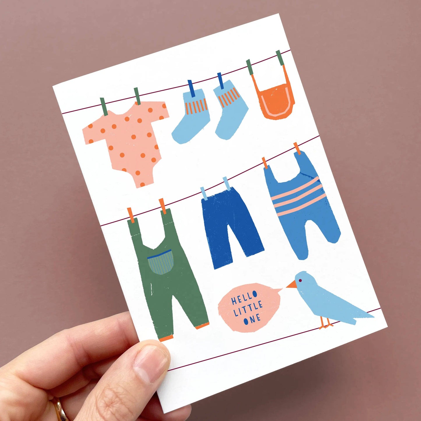 Greeting Card Hello Little One