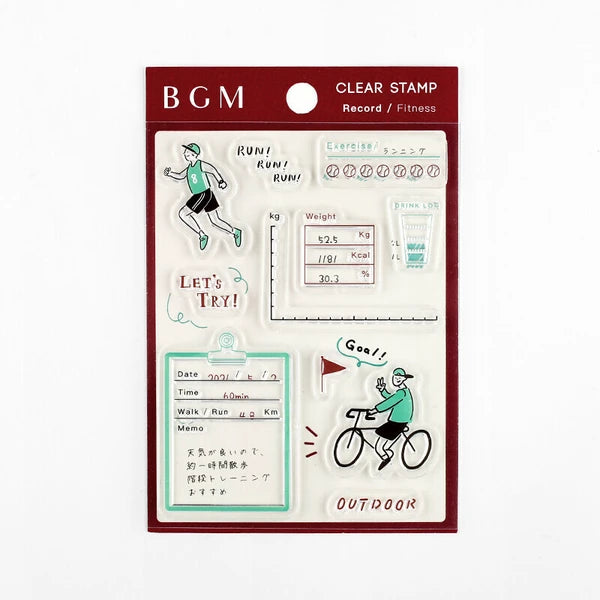BGM Clear Stamp - Fitness