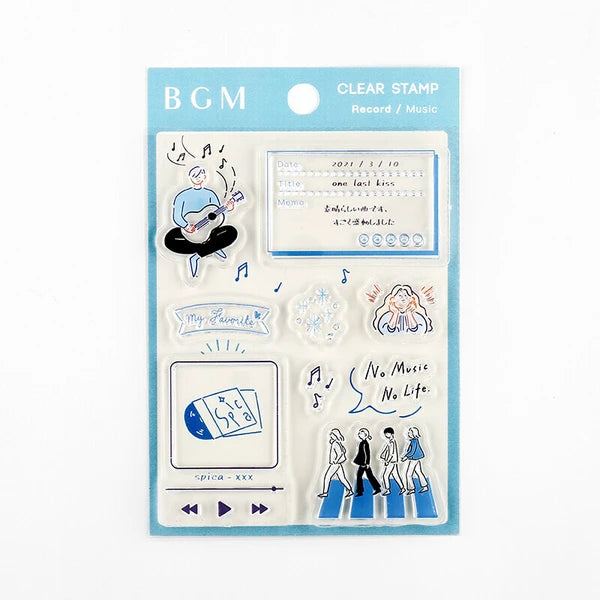 BGM Clear Stamp - Music