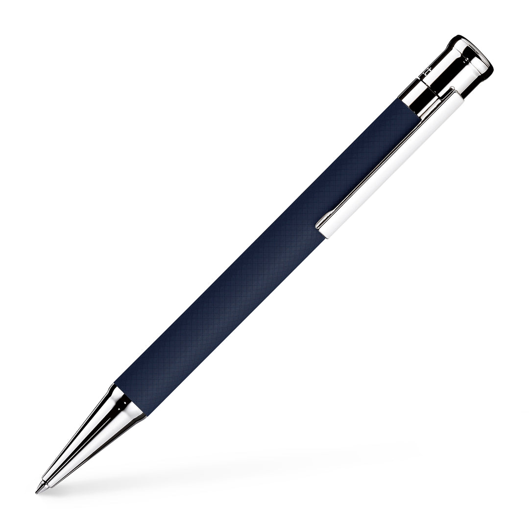 Otto Hutt Deign04 Ballpoint Pen- Matte Blue with Guilloche