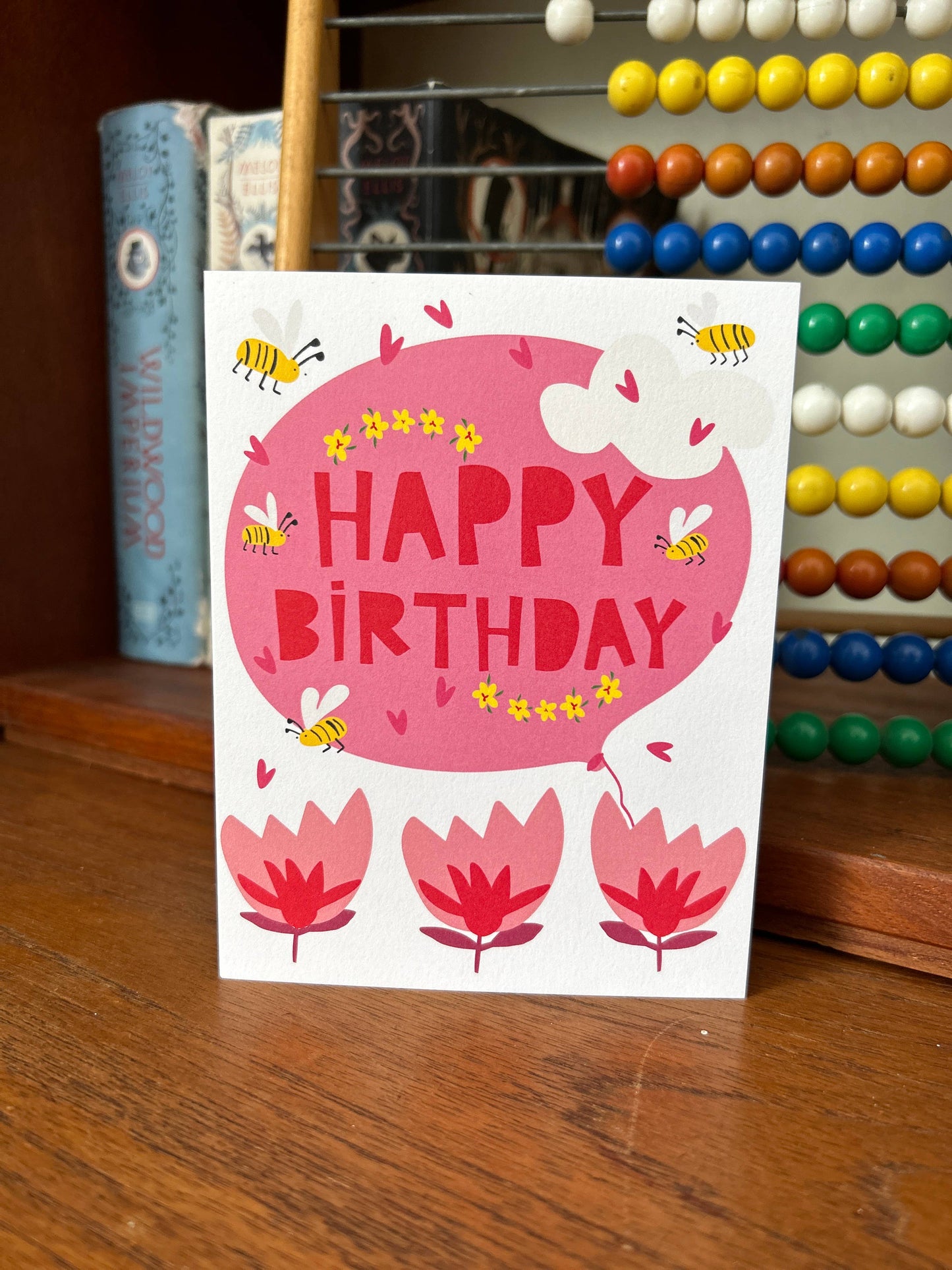 Happy Birthday Big Balloon Greeting Card for Kids