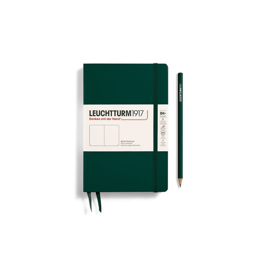 LEUCHTTURM1917 Paperback Notebook B6+ Hardcover - Forest Green