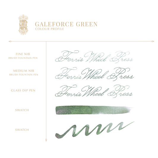 Ferris Wheel Press Galeforce green Ink 10ml