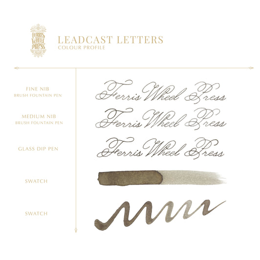 Ferris Wheel Press Leadcast Letters Ink 10ml