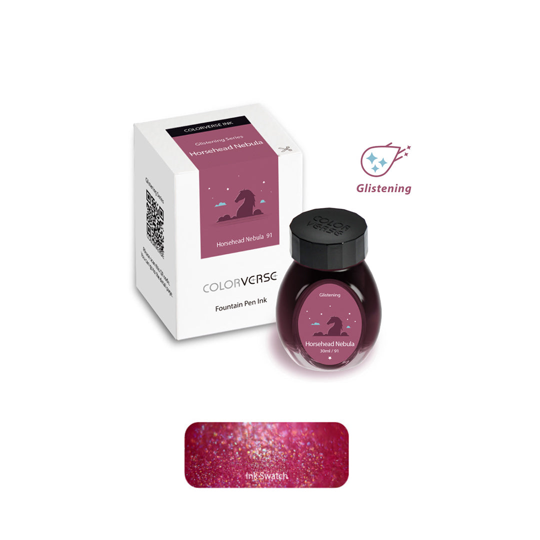 Colorverse Fountain Pen Ink Glistening Series- Horsehead Nebula 91