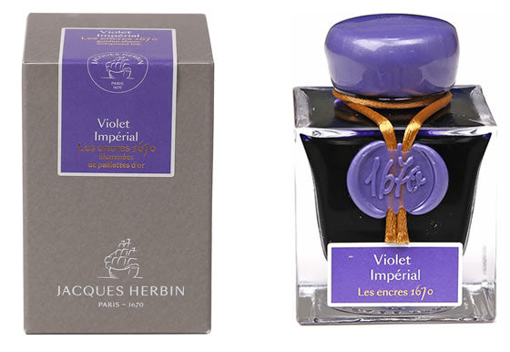 Jacques Herbin 1670 Fountain Pen Ink - Violet Imperial